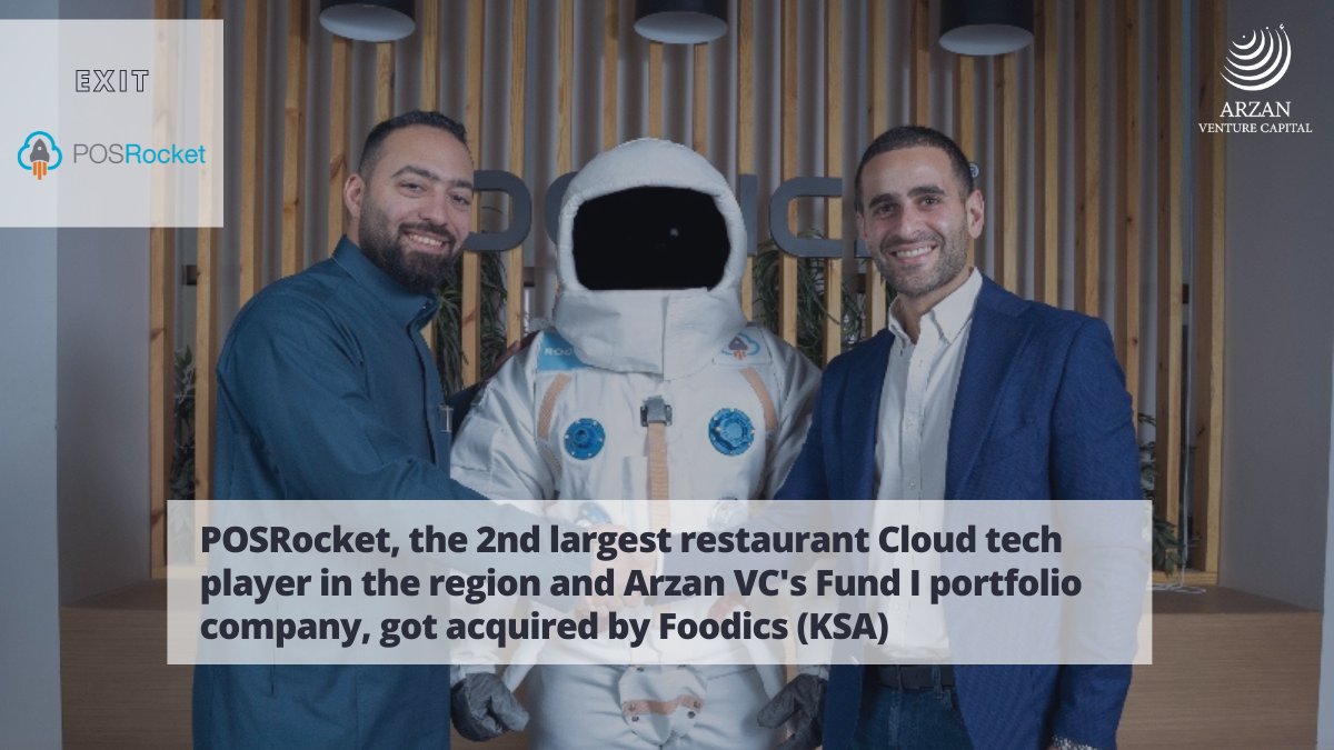 ArzanVC's tweet photo. Congrats @Zeid_Husban and @PosrocketKW team on getting acquired by @Foodics! #POSRocket #foodtech #acquisition #MiddleEast https://t.co/KFCAFt34sl