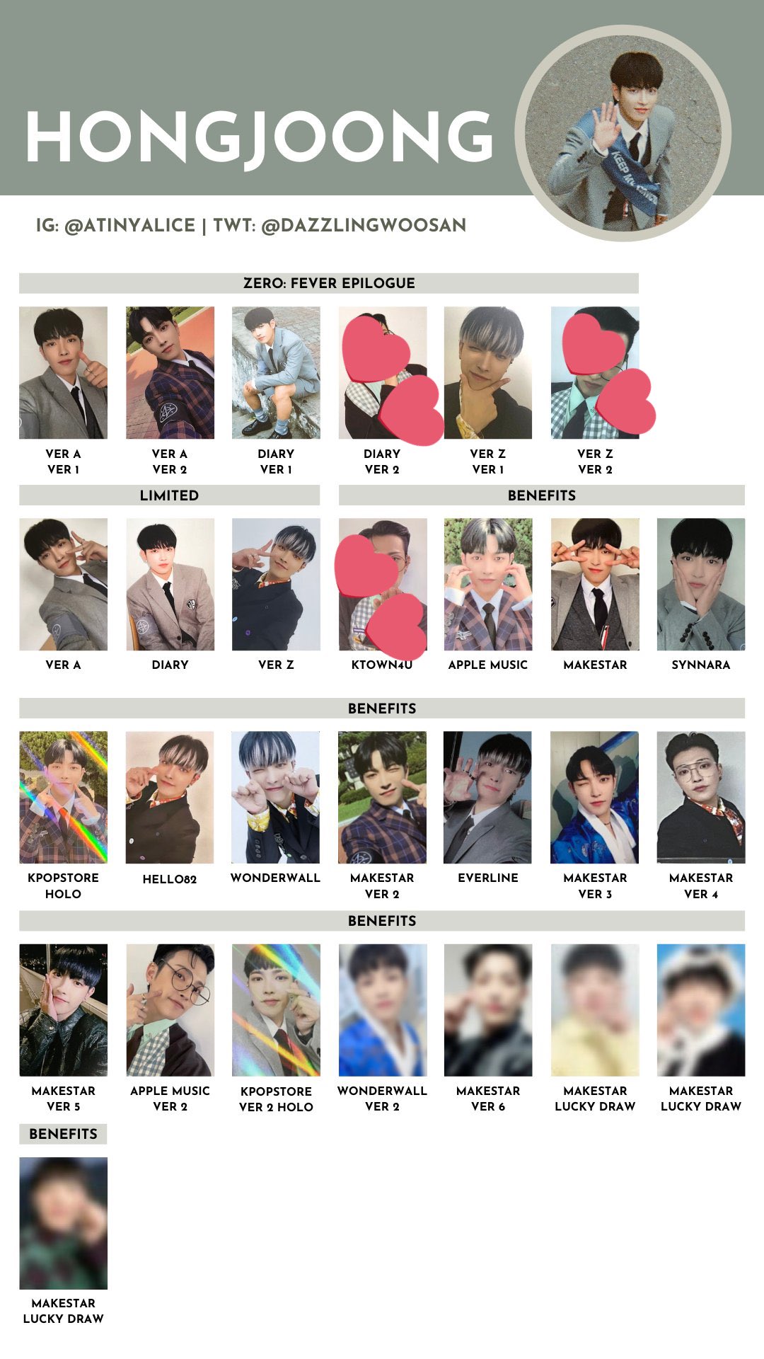 ポケットいっぱい ATEEZ Applemusic 8人セット ヨントントレカ コンプ