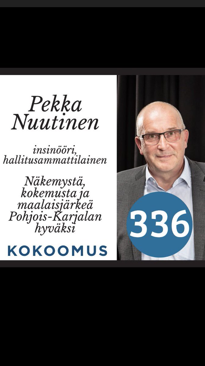 Kannatan monituottajamallia, jota voidaan hyvin toteuttaa julkisen, yksityisen ja kolmannen sektorin kumppanuudella. Palvelusetelillä lisätään aitoa valinnanvapautta. Tarvitaan siis maalaisjärkeä päätöksentekoon. Olen ehdolla aluevaltuustoon Pohjois-Karjalassa numerolla 336.