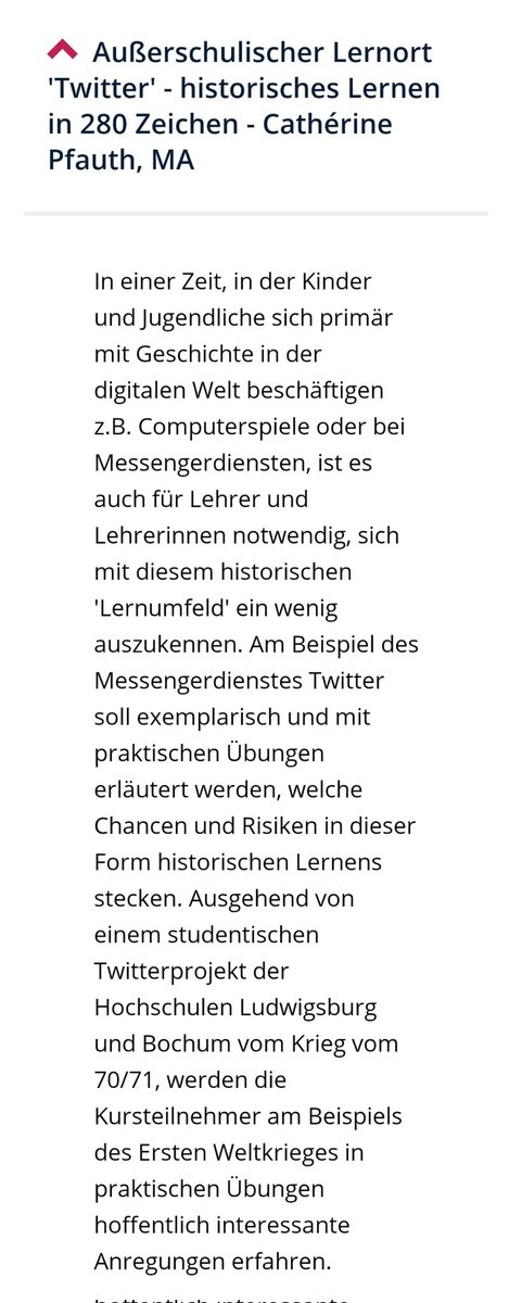 Krieg7071's tweet photo. Am 16. Februar findet der 10. Tag des Geschichtsunterrichts der Uni Saarland statt. Eröffnet wird mit einem Vortrag von @dr_arand. Anschließend werden Workshops abgeboten, u.a. von @fraeulein_keti zum 'Twittern im Geschichtsunterricht'. 

Anmeldungen 👇
https://t.co/G3RnyX8XRX https://t.co/ddGCtrJKnF
