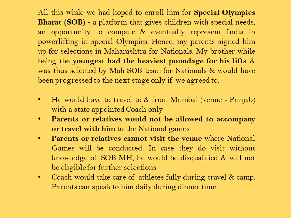tanV_1209's tweet photo. Hey folks! Reaching out for your help for my baby brother Amogh who is a 14 year old athlete and a child with special needs on his journey to participate in Special Olympics. Journey outlined in attached images. https://t.co/1R5XwSGxpd
