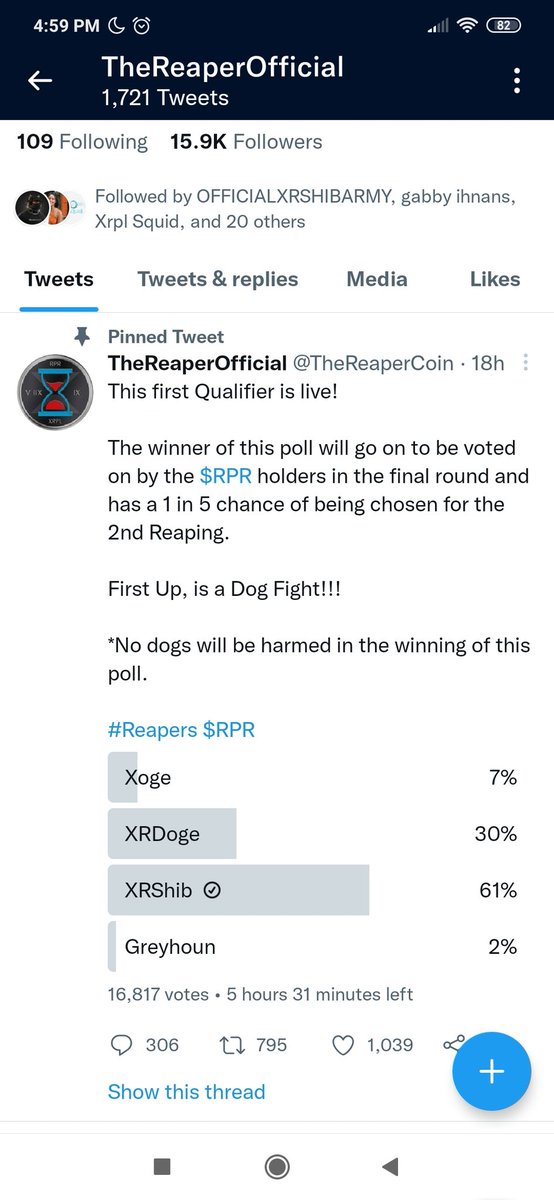 Bryanimtheone's tweet photo. @XRshib @XRSHIBARMY1 @TheReaperCoin @JerbeeRabelista @MicaelaJewel @JajaAlvarez04 @aceijrr_ @ratS_ratS11 https://t.co/o9J4Gr0XoV