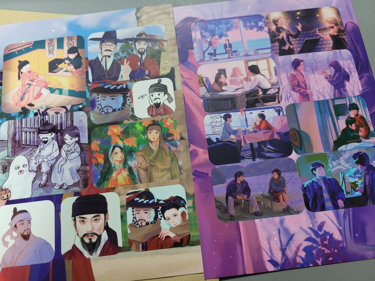 rosemarymm's tweet photo. @eksanwl_kmm 
흐어 도착한진 한참 됐는데 바빠서 이제야 뜯어봤어요ㅠ
블엠 필모 많이 못봤는데 소름이랑 베바는 봤거든요!! 엽서 너무 이뻐서 이사가면 벽에다가 붙여두려구요ㅠㅠㅠ 스티커도 너무 감사해요ㅎㅎ💕💕 https://t.co/mJunqdrLLu