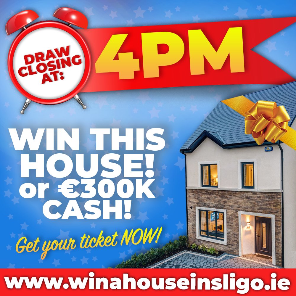 WinAHouseInSligo (@winahousesligo) on Twitter photo โฐ ๐๐๐ฆ๐ง ๐๐๐๐ก๐๐ ๐ง๐ข ๐๐ก๐ง๐๐ฅ โฐ
๐๐ผ winahouseinsligo.ie
โ ๏ธ Have you got a ticket for our #WinAHouseInSligo draw?
This is your last chance, the draw is ๐๐๐ข๐ฆ๐๐ก๐ ๐๐ง ๐ฐ๐ฃ๐ ! ๐ฅ
<a href="/currygaaclub/">Curry GAA Club</a>
<a href="/ShannonGaelsGAA/">Shannon Gaels GAA</a> โฐ ๐๐๐ฆ๐ง ๐๐๐๐ก๐๐ ๐ง๐ข ๐๐ก๐ง๐๐ฅ โฐ
๐๐ผ winahouseinsligo.ie
โ ๏ธ Have you got a ticket for our #WinAHouseInSligo draw?
This is your last chance, the draw is ๐๐๐ข๐ฆ๐๐ก๐ ๐๐ง ๐ฐ๐ฃ๐ ! ๐ฅ
<a href="/currygaaclub/">Curry GAA Club</a>
<a href="/ShannonGaelsGAA/">Shannon Gaels GAA</a>