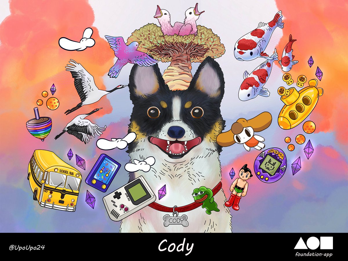 🦮Cody drop on @withFND 🦭
available now >> foundation.app/@UpoUpo24/~/12…
.
.
And mini collection
opensea.io/collection/lon…
.
.
#NFTCommunity #nftcollector #NFTs #opensea #NFTcollection #NFTartists #ThaiNFT #nfts #withFND #foundation #2d #illustration #dog #cartoon