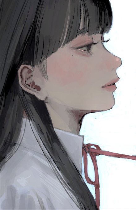 「neck ribbon」 illustration images(Popular)｜4pages