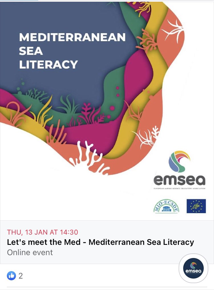 Join us at the online Mediterranean Sea Literacy event on Thursday 13 January 2022 at 2:30 CET. Register here  fb.me/e/2Lfr0WJdI
