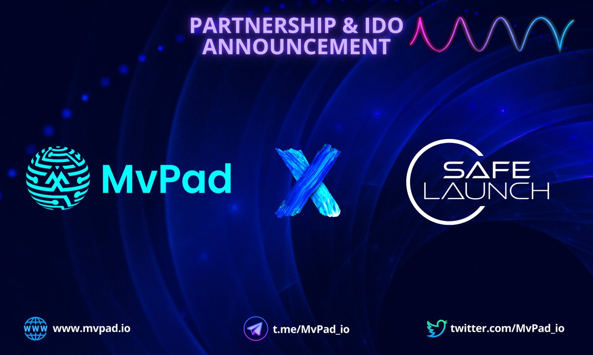 MvPad (@mvpad_io) on Twitter photo 🔥We are Excited to announce <a href="/Safelaunch1/">Safelaunch</a> as our Next launchpad, the Industry leading Cross-Chain community VC & incubator..🚀
❤️They will help us in marketing, technical aspects & KOLs promotions to have a great launch and listing 🚀
t.me/SafeLaunch_IO 🔥We are Excited to announce <a href="/Safelaunch1/">Safelaunch</a> as our Next launchpad, the Industry leading Cross-Chain community VC & incubator..🚀
❤️They will help us in marketing, technical aspects & KOLs promotions to have a great launch and listing 🚀
t.me/SafeLaunch_IO