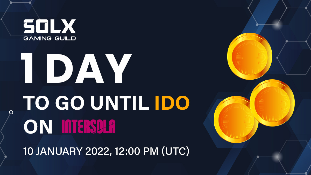 SolxGamingGuild's tweet image. 1 More day until our IDO on Intersola! 
Pools starts on January 10 2022, 12:00 PM (UTC) and ends on January 2022, 12:00 PM (UTC)
intersola.io/pools/solxgg-p…

Raydium listing will still be on 12 January 2022, 1:00PM (UTC)