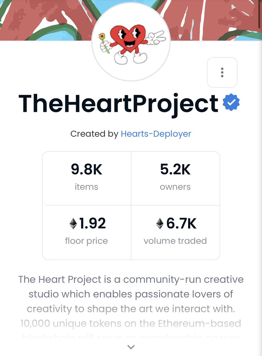 It’s crazy how a team can come together to produce such a unique awesome roadmap. This is just the beginning we’re only going up from here. Probably nothing. @HeartNFTs  #theheartproject  #NFTCommumity  #music