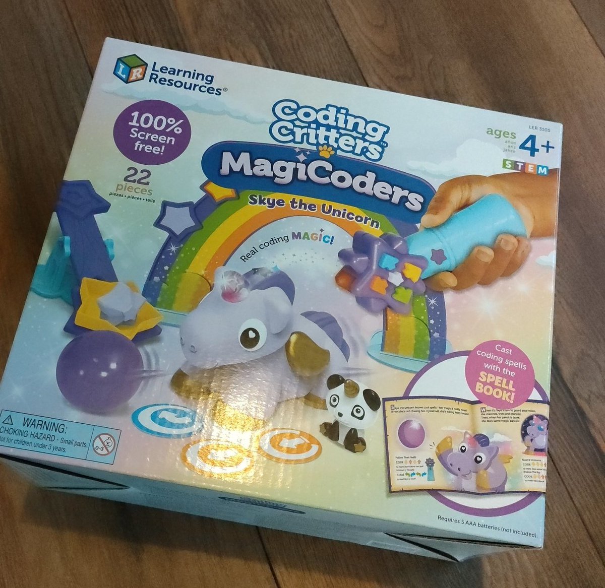 CraftyComputing's tweet image. My latest @LearningHandsOn #codingcritters toy has just arrived. If you haven't seen these they are great for #eyfs algorithms and they have a book and small world prices too. This one is on offer at the moment on Amazon #primarycomputing @Computing_4Kids @G_M_Duffy