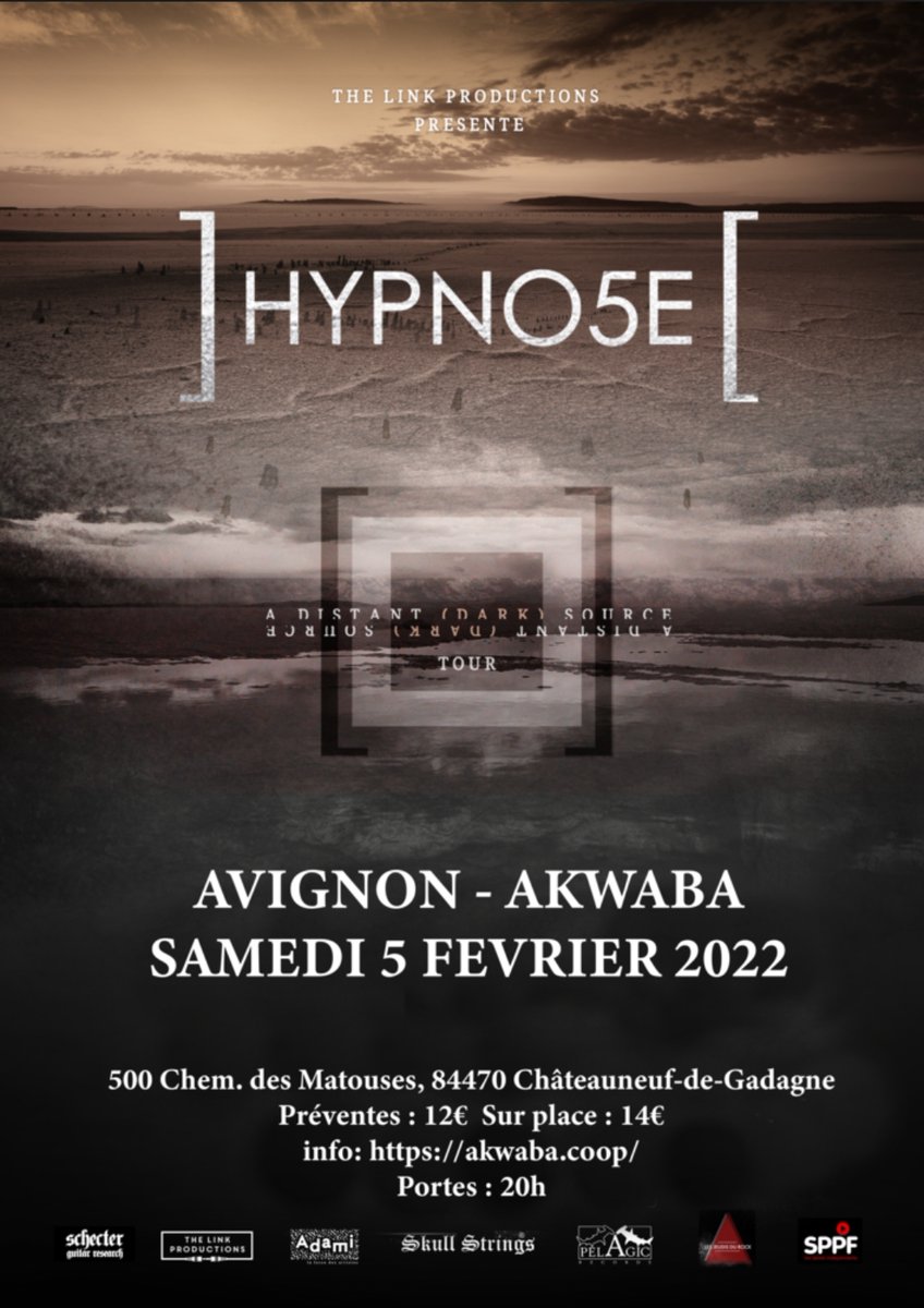 HYPNO5E
VESPERINE
CEILD
Le 05/02/22 à l'Akwaba, Châteauneuf-de-gadagne (84) <a href="/Hypno5e/">Hypno5e</a>  
Infos : sueurdemetal.com/detail-concert…