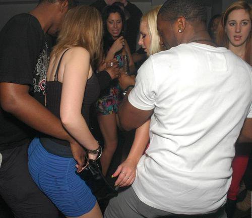 Party black asian watching