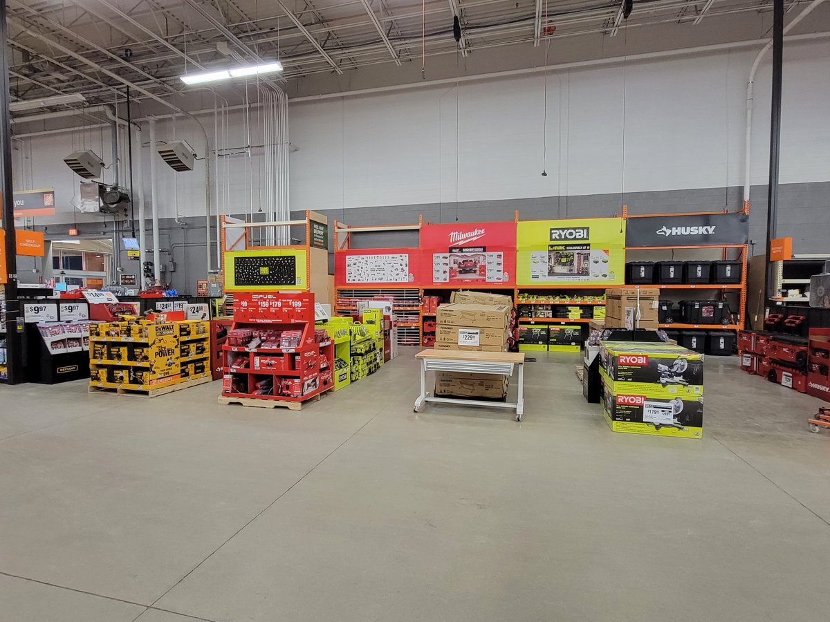 From cleaning, power tools, toilets and heaters Home Depot is always ready for our customers!!!