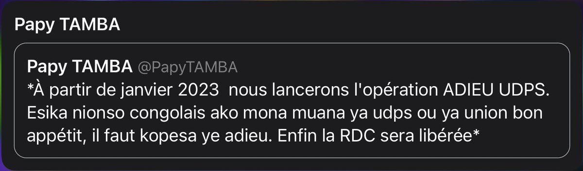 JenovicM's tweet image. Il y a certaines publications pour lesquelles il faudrait avoir même honte avant de les mettre! Vraiment que veux-tu nous prêcher en écrivant ceci? Nous ne voulons pas de ça… Ce n’est pas un bon discours @PapyTAMBA nous sommes tous congolais