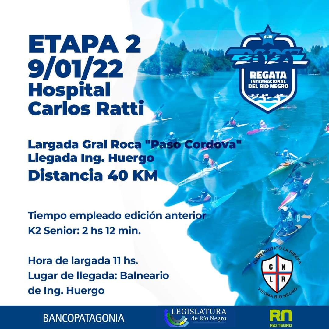 ➡️ Hoy 2da Etapa 

Regata del Rio Negro 2022