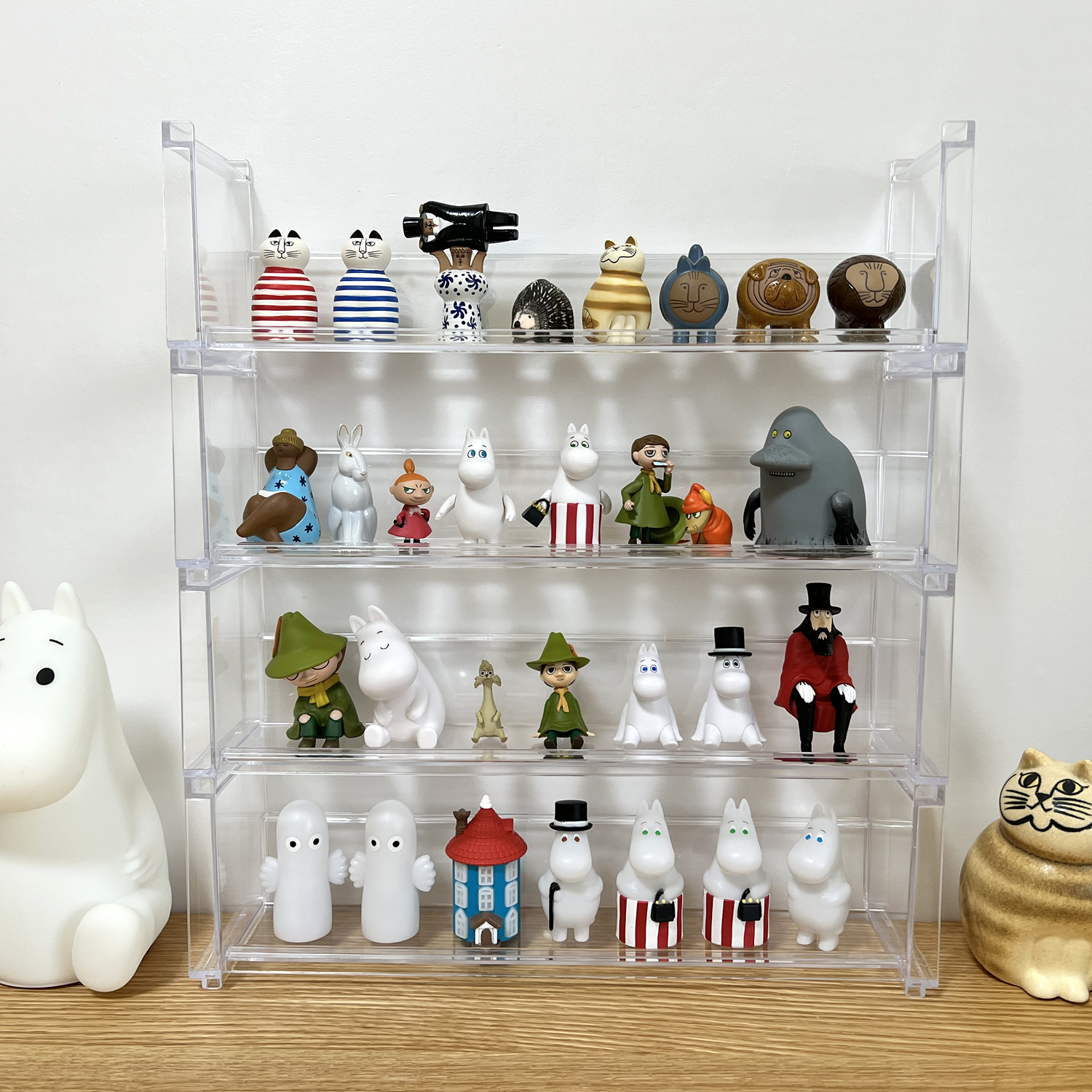 ぱんくま Twitter પર 100均セリアの 積み重ねて使えるディスプレイラック02 ガチャガチャを並べて飾りたい時におすすめ 1枚目はつぶらな瞳シリーズ 2枚目は音が鳴る系 設備系ガチャ 3枚目はムーミン リサ ラーソン T Co Etbuyyn54y Twitter