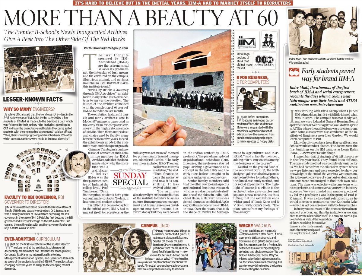 IIM Ahmedabad (@iimahmedabad) on Twitter photo A story from the #iimaarchives that captures the last 6 decades of IIMA’s journey! <a href="/parthshastriTOI/">Parth Shastri</a> writes for the Sunday Times of India page today #IIMAat60.
Read more: bit.ly/3n8RiRm
<a href="/ChinmayTumbe/">Chinmay Tumbe</a> <a href="/falguninayar/">falguni nayar</a> <a href="/RaghuramRRajan/">Raghuram Govind Rajan</a> <a href="/proferroldsouza/">Prof. Errol D'Souza</a> <a href="/PGPFABMIIMA/">PGP-FABM</a> A story from the #iimaarchives that captures the last 6 decades of IIMA’s journey! <a href="/parthshastriTOI/">Parth Shastri</a> writes for the Sunday Times of India page today #IIMAat60.
Read more: bit.ly/3n8RiRm
<a href="/ChinmayTumbe/">Chinmay Tumbe</a> <a href="/falguninayar/">falguni nayar</a> <a href="/RaghuramRRajan/">Raghuram Govind Rajan</a> <a href="/proferroldsouza/">Prof. Errol D'Souza</a> <a href="/PGPFABMIIMA/">PGP-FABM</a>