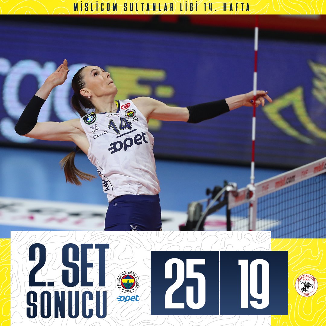 FBvoleybol's tweet photo. İkinci seti de kazanıyoruz! 💛💙 https://t.co/Gvkct371SZ