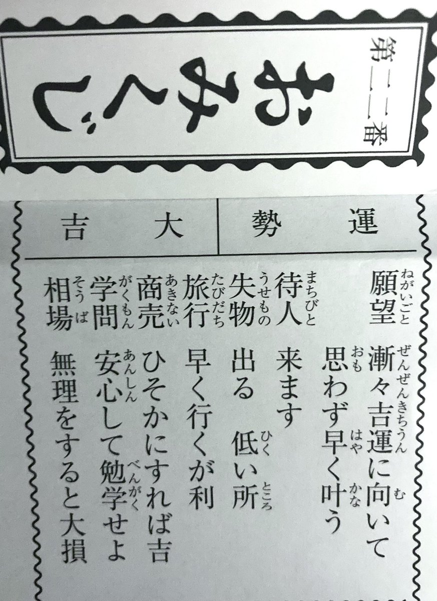 2022年のおみくじは22番大吉です。 こじはる推したるもの当たり前なの