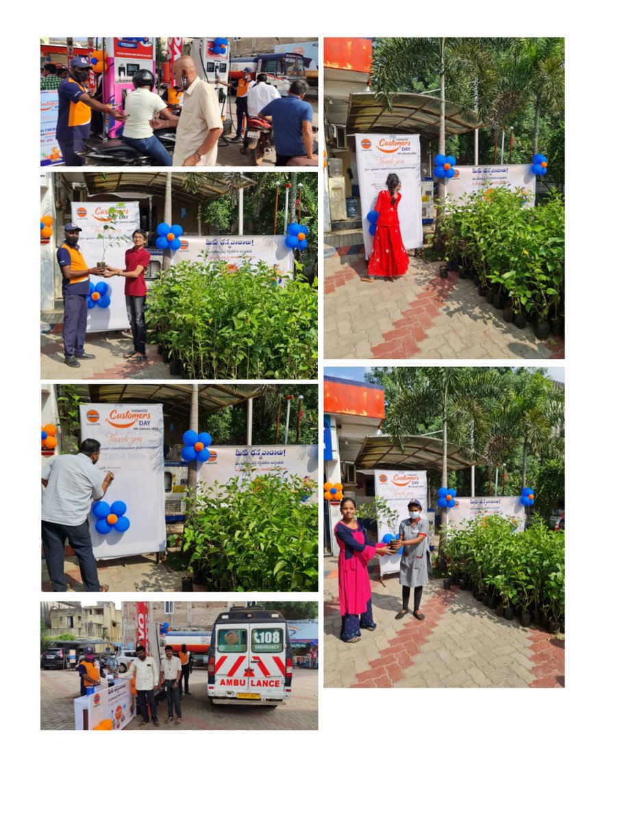 IocOffice's tweet photo. IndianOil Customer Day celebrated at various ROs under Vijayawada Divisional Office. 
#IndianOilCustomersDay @IndianOilcl @ChairmanIOCL @DirMktg_iocl @tapsois20151 @SravanSRao
Gratitude to esteemed Customers for their valued patronage. https://t.co/kNeftOmkMi
