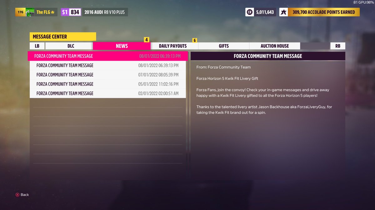 ForzaLiveryGuy's tweet photo. I have to admit, it is a pretty cool feeling to see your name mentioned in @ForzaHorizon 5. 😊

Huge thanks to @kwikfit @Turn10Studios and @Xbox for the opportunity to work together. https://t.co/LSLEjShwKZ
