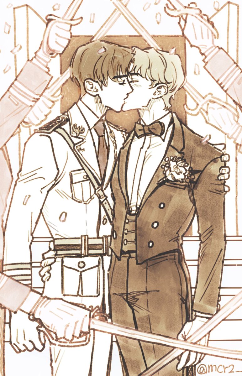 그래서 그려왔어요 루린 결혼식... (원트윗 사진들을 참고함)