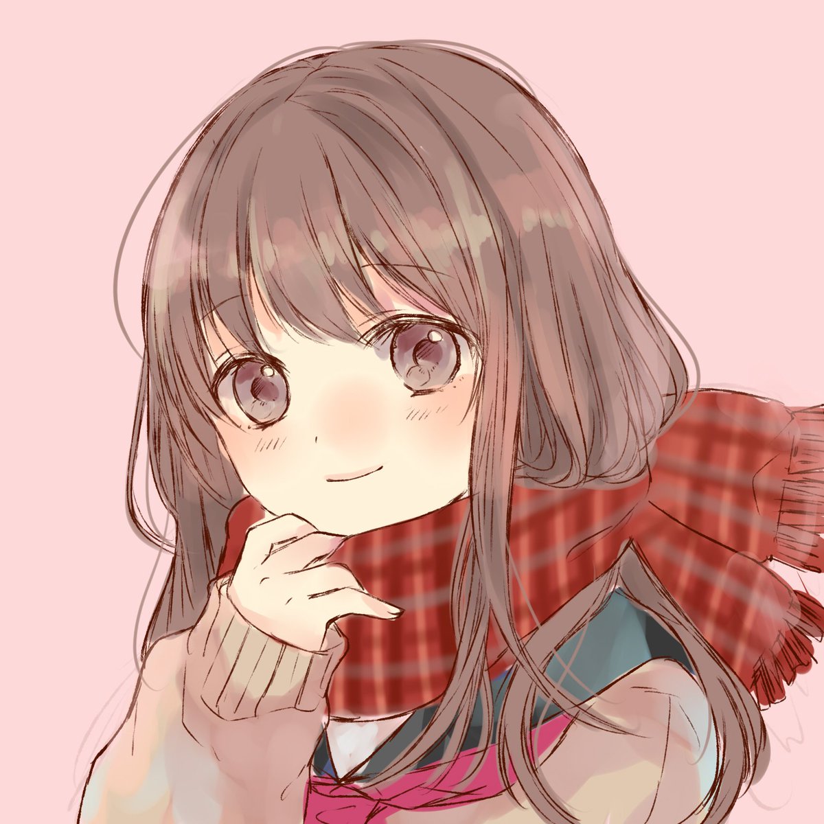 つぎは冬ぽい女の子のフリーアイコン作れればなとラフです イラスト しらすのイラスト つぎは冬ぽい女の子のフリーアイコン作れればなとラフです イラスト しらすのイラスト