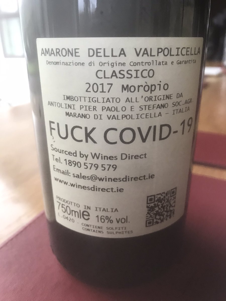 A wine for the times😎#goodwine  #italianwines  #curioswines @WinesDirect #worldwines