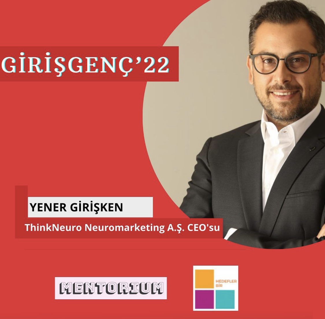 GirişGenç’22’nin yedinci konuğu Yener Girişken!
#girişgenç22 #thinkneuro #girişimcilik #yenergirişken #gençlikzirvesi #girişimcilik #girişimcilikzirvesi #zirve #online #onlinezirve #girişimci #founder #kurucu #ortak #hedeflerbir #işbirliği #zirve #konuk