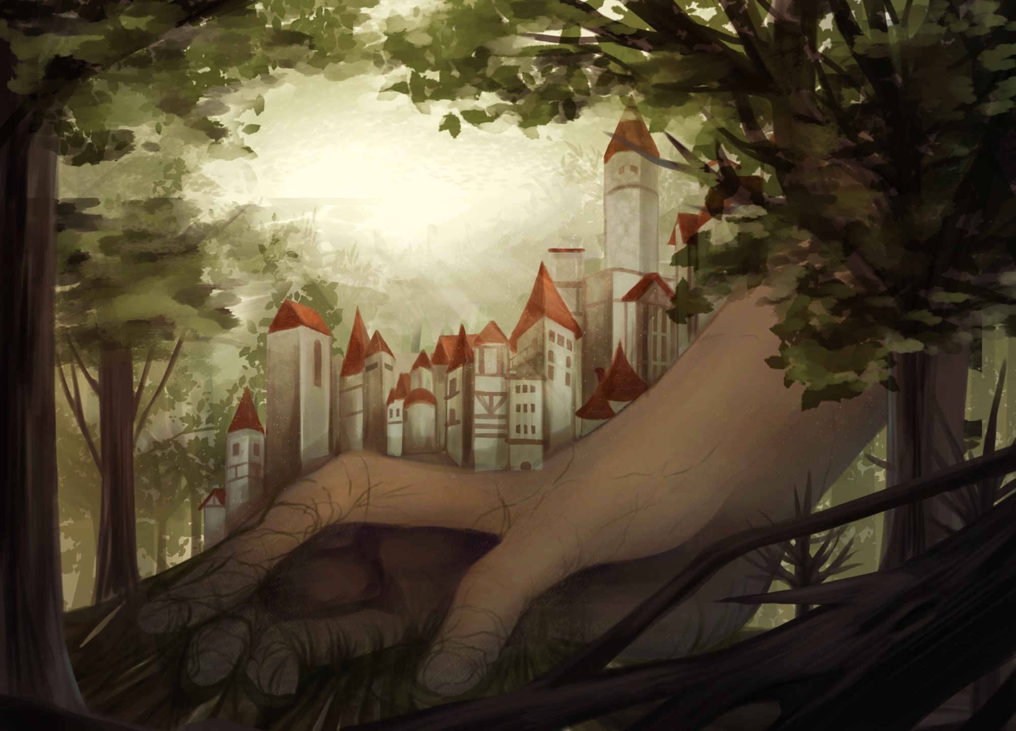 こるくあ 前も言ったが 巨大生物怖いけど好き 自分の世界観ちゃんと確立させたい デジタルイラスト イラスト練習中 T Co Muusomuqa9 Twitter