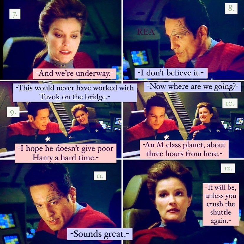 RebeccaEAI1307's tweet photo. Meanwhile, on Voyager… #sneaky 😏❤️☕️ @StarTrek #StarTrekVoyager #StarTrek #BabyKate Happy Sunday, everybody 🖖😃 https://t.co/vs6VPWt257