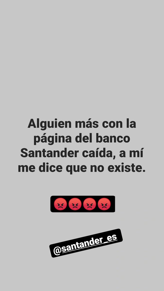 Quien más tiene problemas con #bancosantander
Su página no funciona desde ayer
Mal servicio, horrible