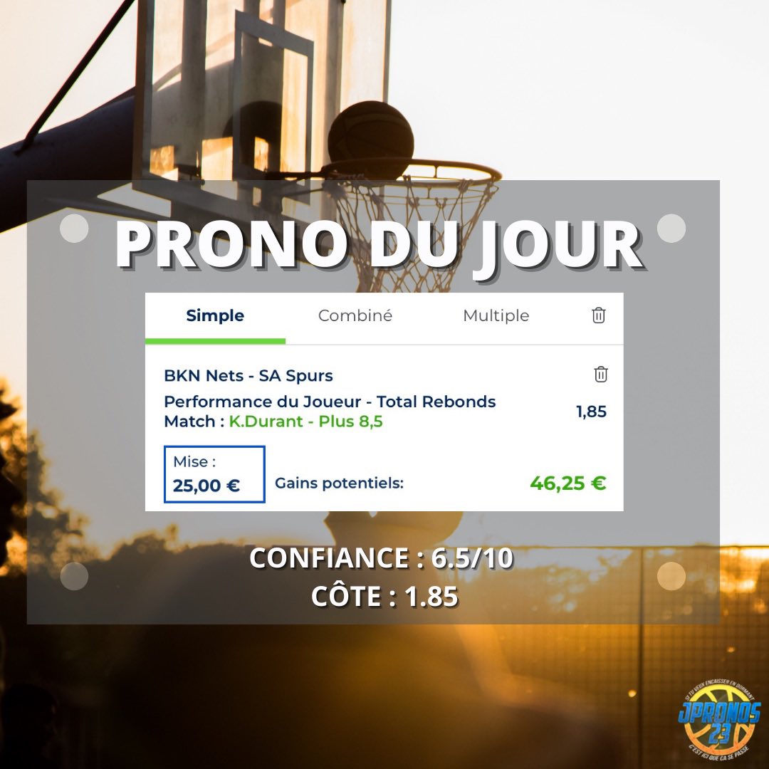 JPronos23's tweet image. PRONO DU JOUR 👍🏼🔥

RT + ❤️ SI TU FOLLOW !