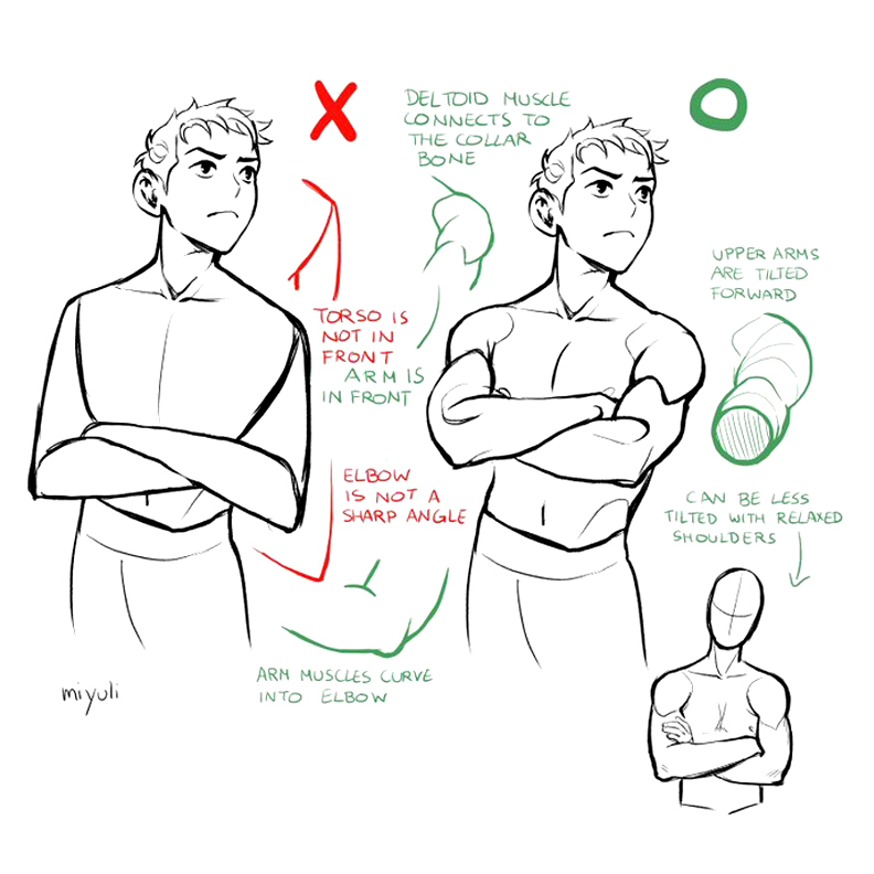 Crossed Arms Drawing  How To Draw Crossed Arms Step By Step