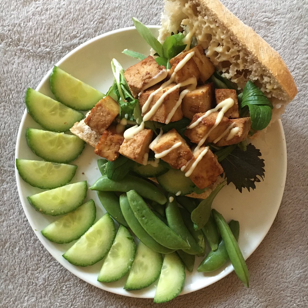 JoFreeRangePlay's tweet photo. I love that even in January I can pick fresh salad for lunch #Veganuary #Permaculture #NoDig #veganaury2020 #GrowYourOwn #CropsNotShops #Veganic https://t.co/N7hzvWxmCy