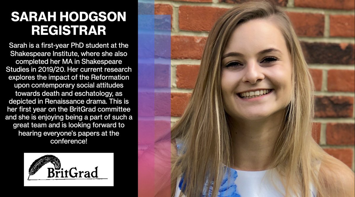 Planning for BritGrad 2022 is under way! Today, we're thrilled to introduce committee members Tony Ferguson (Co-Treasurer) and Sarah Hodgson (Registrar)! #britgrad2022