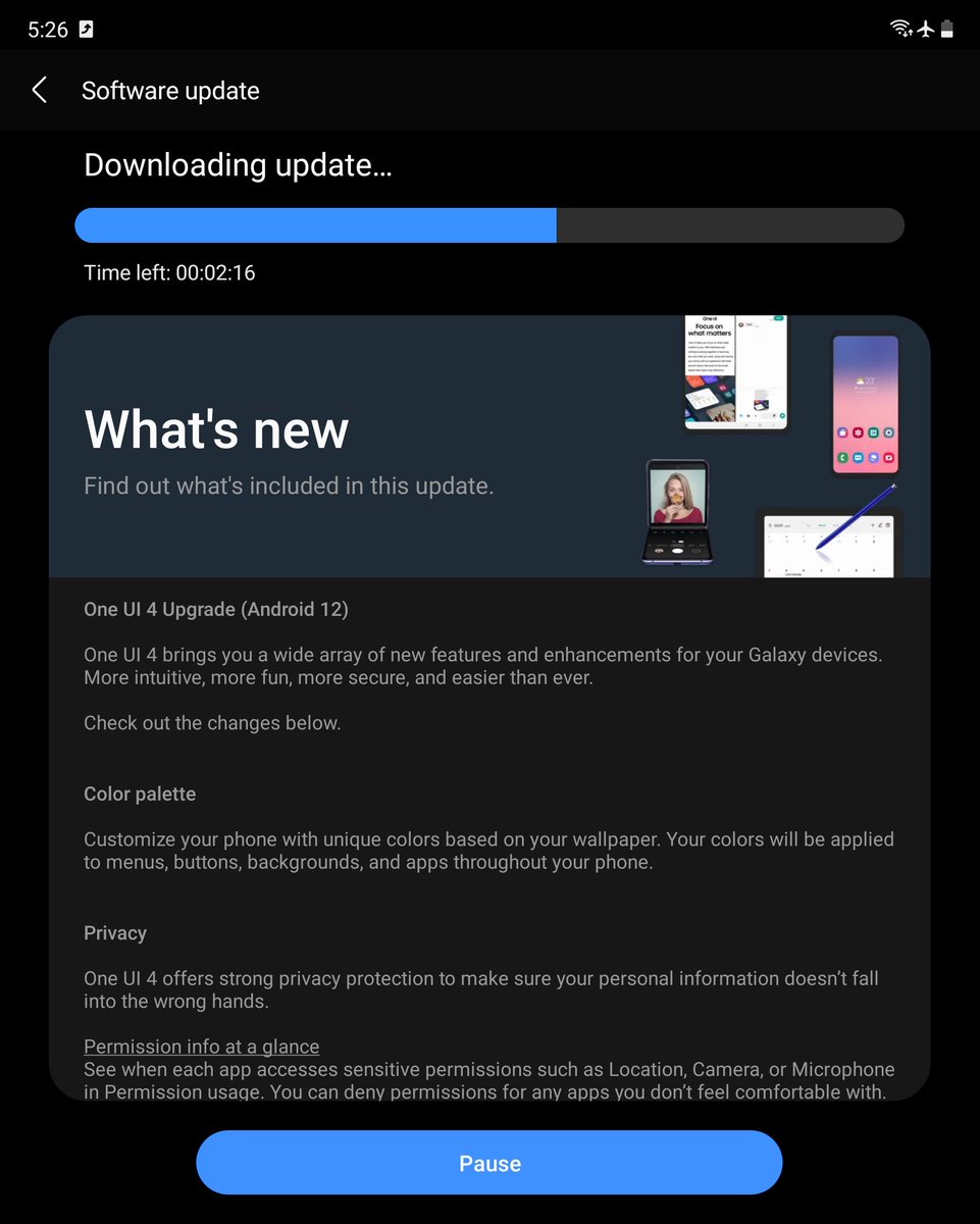aribismail's tweet image. Akhirnya dapat jugak update Samsung One UI 4.0. 

Antara pembaharuan besar kat dalam ni ialah Android 12, interface Material You, widget baru, dan sejumlah fungsi untuk privasi.

#OneUI4 #GalaxyZFold2