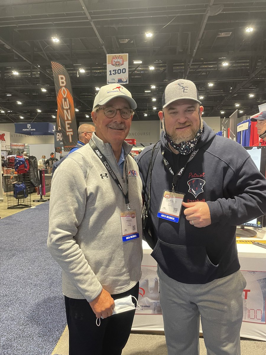 What an honor to meet Tom House at the ABCA clinic. Another great event put on by the best baseball group ABCA. Thanks for what u do