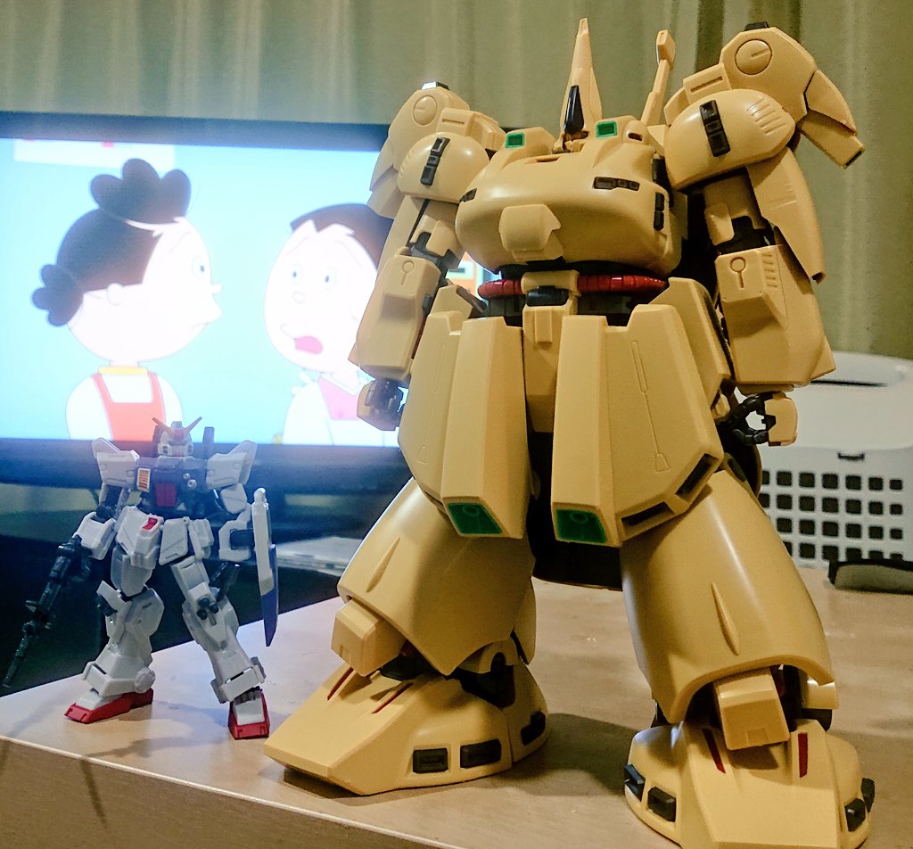 MGジ・O素組み完成 個人的には圧倒的ボリュームと存在感に満足