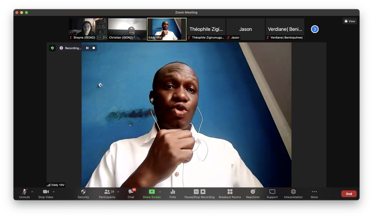 🤩Today at the #YWL virtual forum we heard from our colleagues in #DRC 🇨🇩 and the work being done by #STN2250 and <a href="/RDC_JPS/">𝐂𝐨𝐚𝐥𝐢𝐭𝐢𝐨𝐧 𝐂𝐨𝐧𝐠𝐨𝐥𝐚𝐢𝐬𝐞 𝐉𝐏𝐒</a> 

🙏We are honoured to continue to work with you both! 

#YoungWomenLead @TshiteRose <a href="/gnwp_gnwp/">Global Network of Women Peacebuilders (GNWP)</a> <a href="/benimpuhwee/">Benimpuhwe Organization</a> <a href="/rwamrec/">RWAMREC</a> <a href="/SwissDevCoop/">Swiss Development and Cooperation</a> @JeunesseCN_RDC