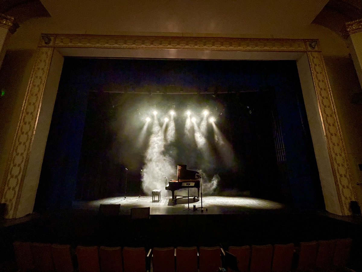Shooting a music video in the beautiful old Mae Wilson Theatre in Moose Jaw. Director <a href="/CSTriffo/">Christopher Triffo ∞, csc</a> leading the charge. Thx <a href="/creativesask/">Creative Saskatchewan</a> for supporting this! #piano #video #moosejaw