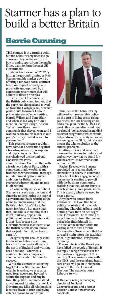 Another great piece from ⁦<a href="/BarrieCunning/">Barrie cunning</a>⁩ about what ⁦<a href="/Keir_Starmer/">Keir Starmer</a>⁩ and the Labour Party need to do to secure the next election.