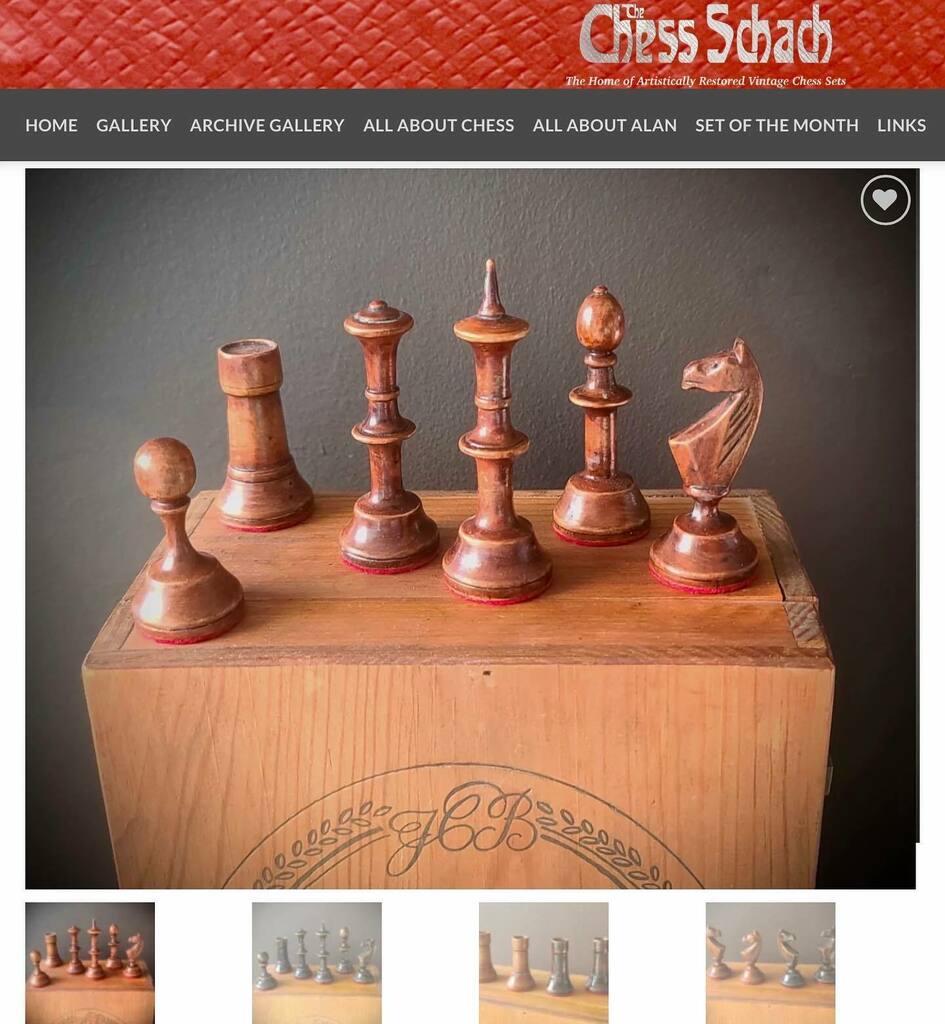 The Chess Schach - Home  Artistically Restored Vintage Chess Sets