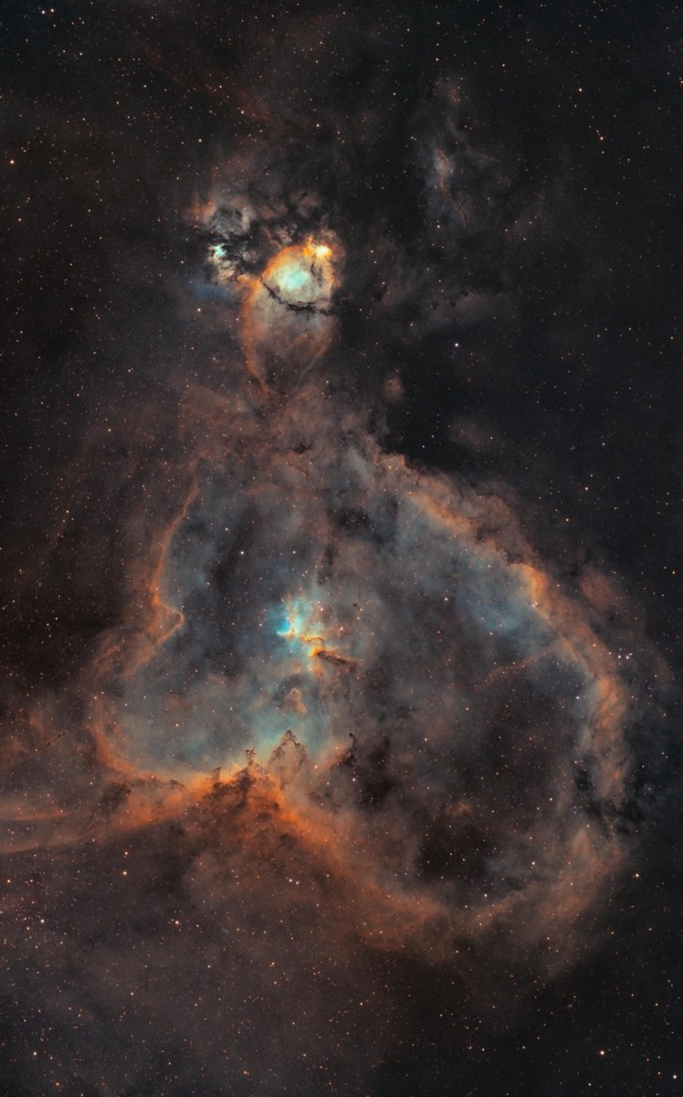 The Heart and Fish Head #Nebulae  captured from my apartment balcony