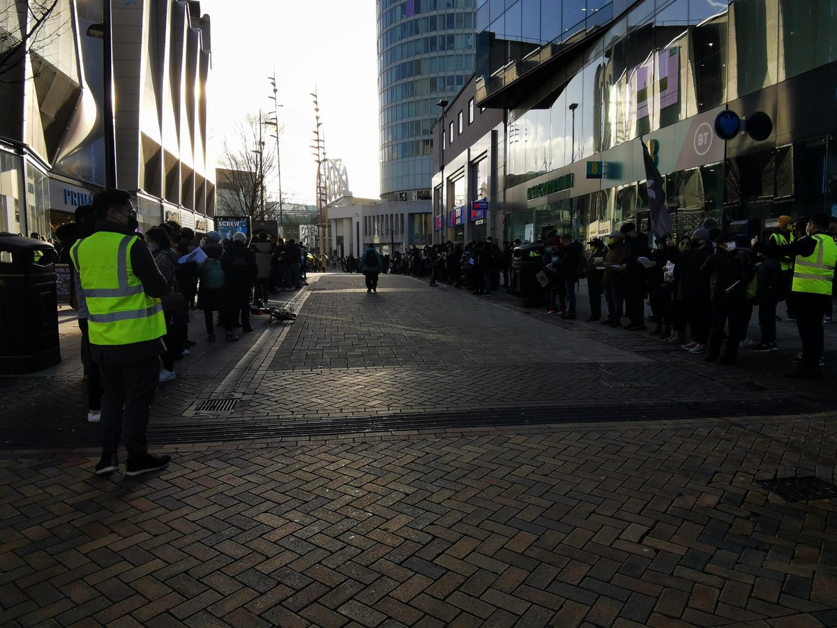 paddyrex's tweet image. Peaceful and moving demonstration calling for freedom of speech for Hong Kong in Birmingham city centre. #HongKong