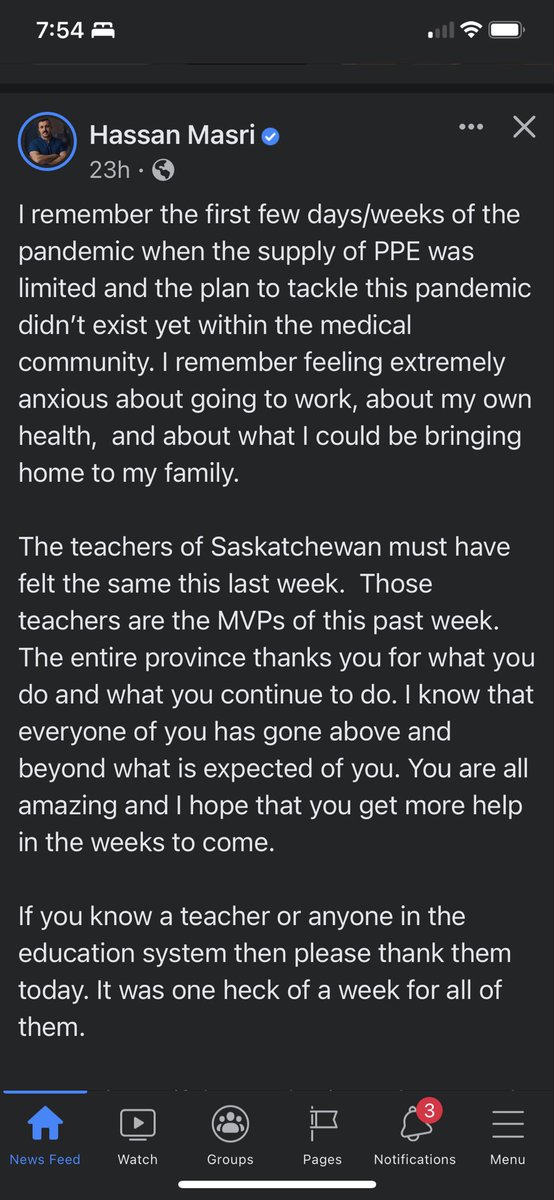 A message for the educators and school system employees of our province from <a href="/drhassoun/">Hassan Masri</a>. May his words fill your bucket and give you a little more strength to keep moving through this phase of the pandemic. 
<a href="/SaskTeachersFed/">Saskatchewan Teachers' Federation</a> 

n.pr/32XMyY1