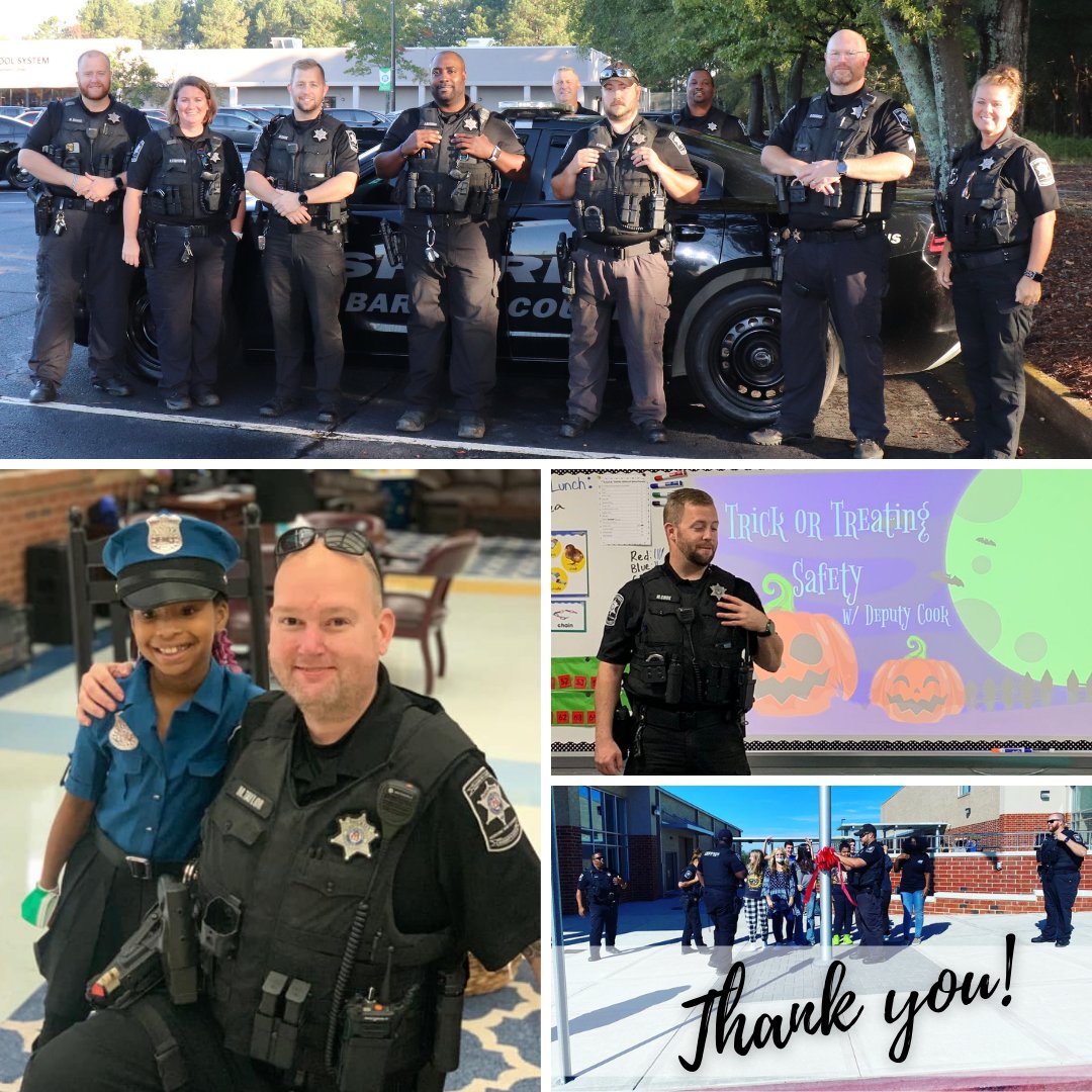 BCSchools1's tweet photo. On National Law Enforcement Appreciation Day and EVERY day, we are grateful for our wonderful team of School Resource Officers &amp; all they do to serve, protect &amp; care for our students, staff and families! Please share a thank you with your SROs when you see them! #BarrowBoldSRO https://t.co/kcIhOiXlR5