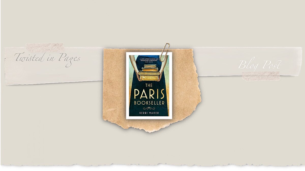 ✨New blog review✨ #TheParisBookseller by Kerri Maher.  This remarkable book is out on 11 January 💫

twistedinpages.wordpress.com/2022/01/09/arc…
Thank you @headlinepg for the eARC via #netgalley to review.
#bookblogger #bookreview #BookTwitter