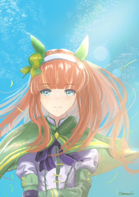 エイシンフラッシュ(ウマ娘) 「背景頑張ったから縦画面にすれば